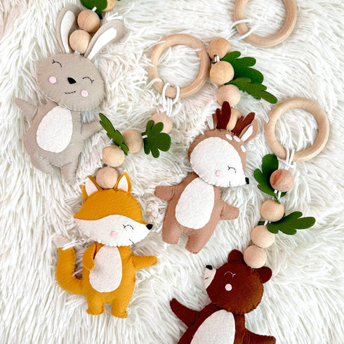 Woodland Adventures - Baby Play Gym Hanging Toys Set