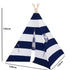 Tent/Tepee - Blue and White Striped