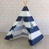 Tent/Tepee - Blue and White Striped