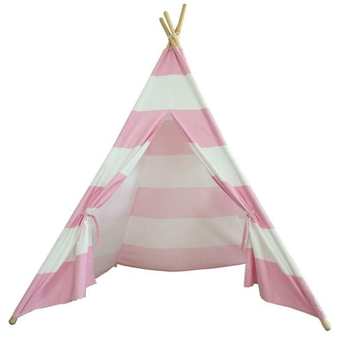 Tent/Tepee - Pink and White Striped