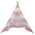 Tent/Tepee - Pink and White Striped