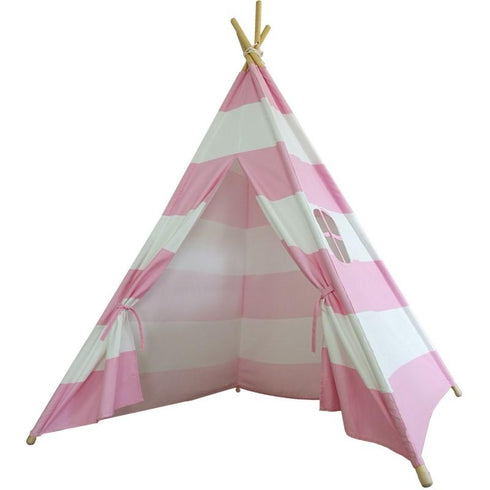Tent/Tepee - Pink and White Striped