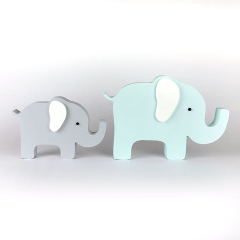 Elephant Pair Figurine Set