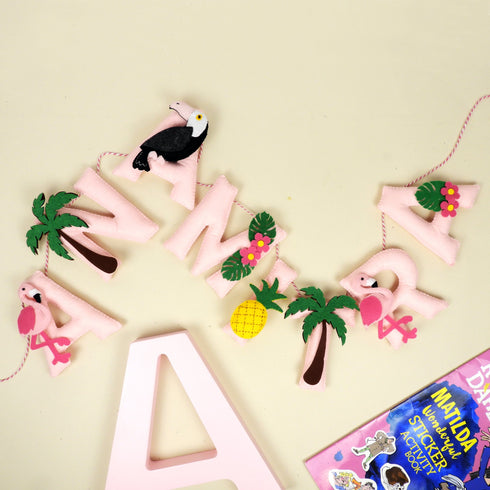 Personalised Tropical Name Bunting/Garland