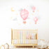 Hot Air Balloon Pink - Wall Decal Sticker