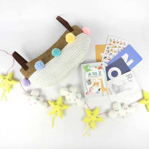 Newborn Baby Jute Gift Basket - Sunshine