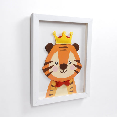 3D Little Tiger Portrait - Wall Art