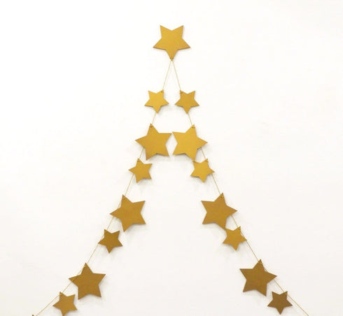 Gilded Star Garland