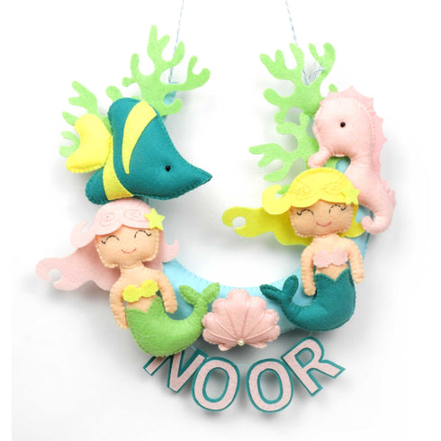 Personalised Mermaid Wall Hanging