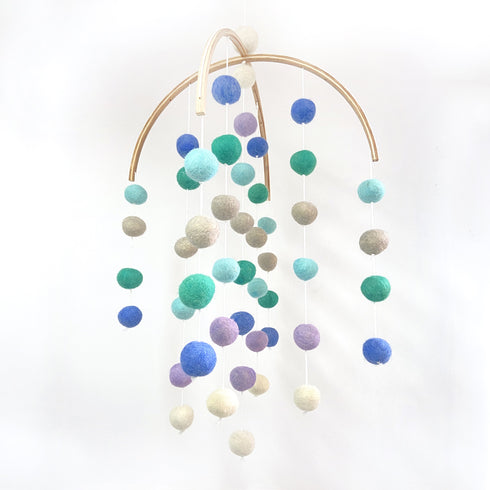Felt Ball Ceiling  Hanging - Aquamarine