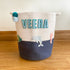 Sea Creatures - Navy Rope Personalised Storage Basket