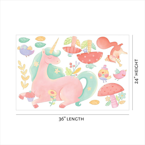 Unicorn Fairy Wall Decal Sticker