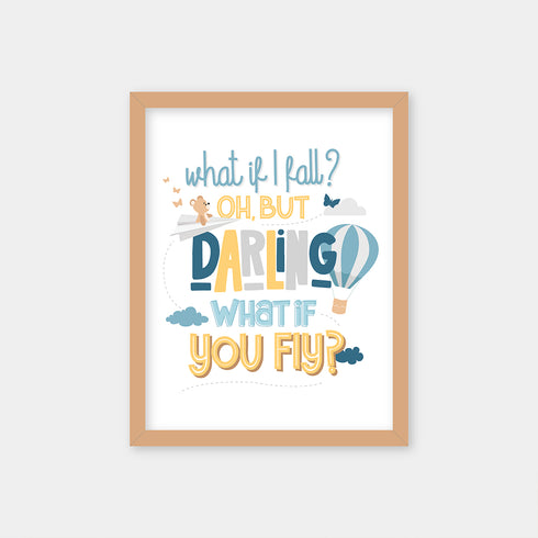 What If You Fly Wall Art Frame
