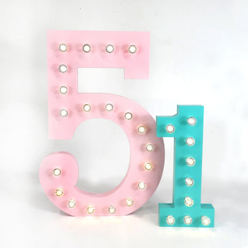 Large Number Marquee Lights