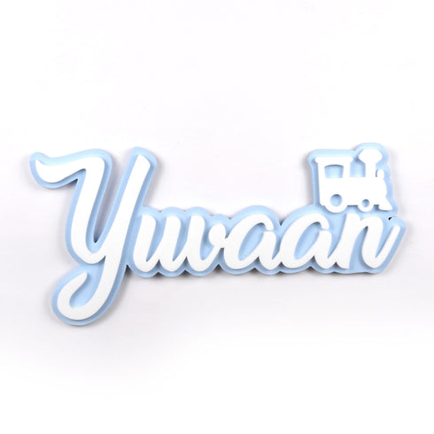 Personalised 3D Acrylic Name Plate - Engine