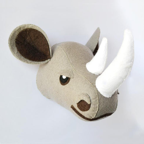 Ronald the Rhino - Faux Taxidermy Animal Head