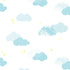Kids Baby nursery decor Clouds Wallpaper