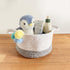 Small Grey Cotton Rope Basket