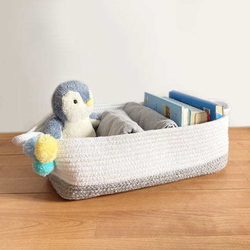Grey Cotton Rope - Hamper Basket