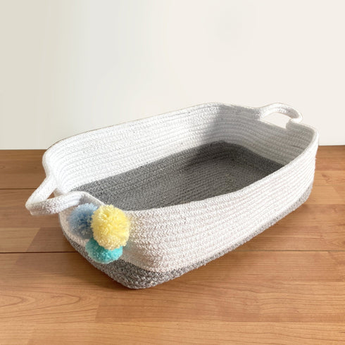 Grey Cotton Rope - Hamper Basket