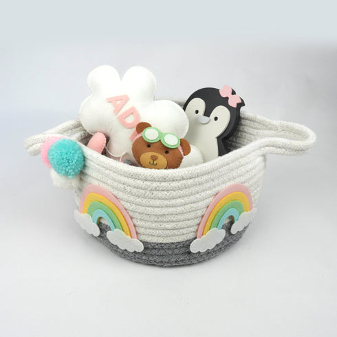 Baby Girl Gift Hamper Basket - Little Rainbows