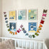 Rainbow A to Z Felt Alphabet Garland