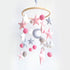 Clouds & Stars Ceiling Mobile Hanging - Pink