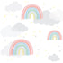 Multicolour Rainbows Kids Nursery Wallpaper