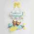 Teddy on a Airplane - Twins Personalized Wall Hanging