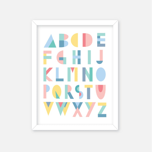 Alphabet & Numbers Wall Art Set