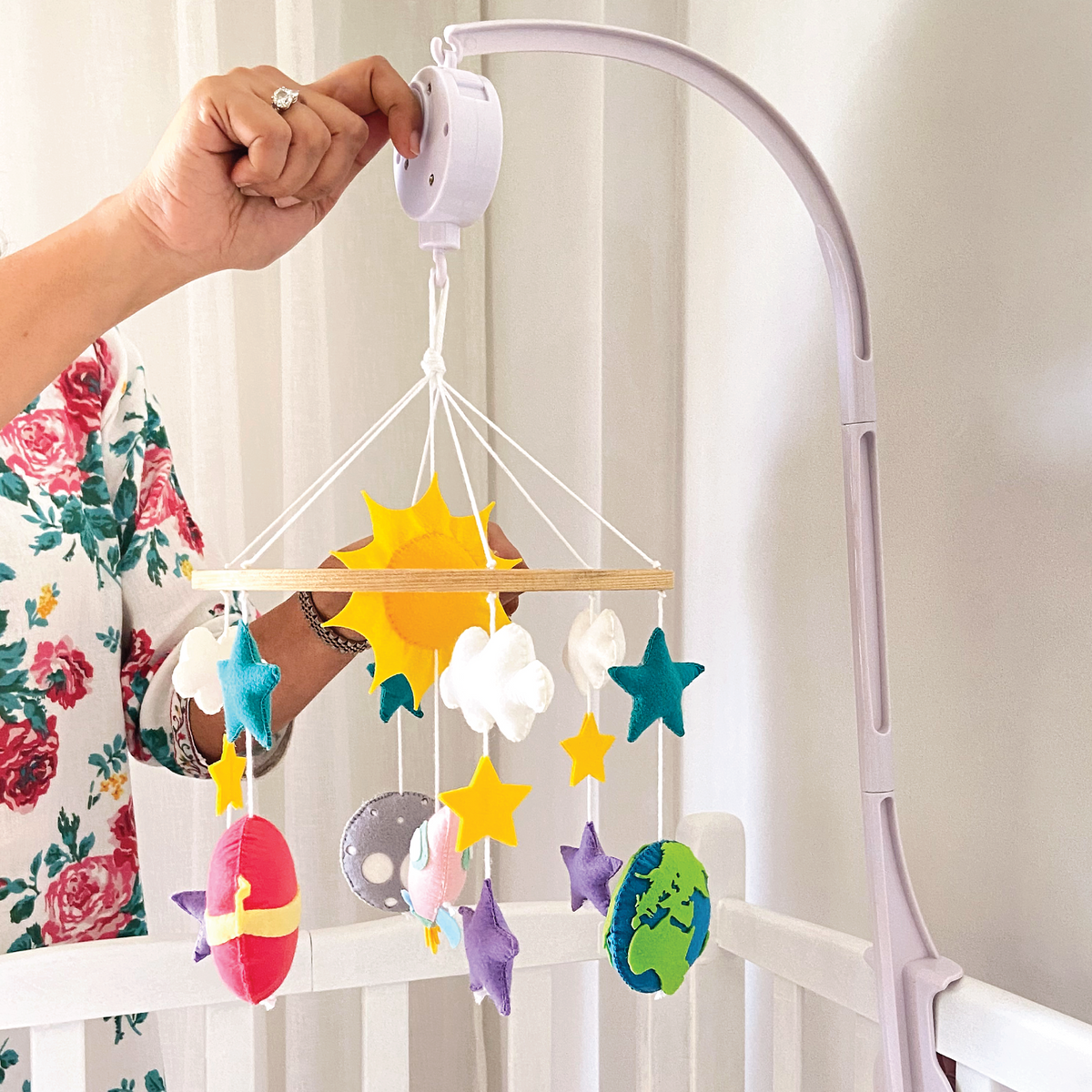 Solar System Baby Crib Mobile – GWD Kids - Main Image
