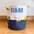 Solar System - Navy Rope Personalised Storage Basket