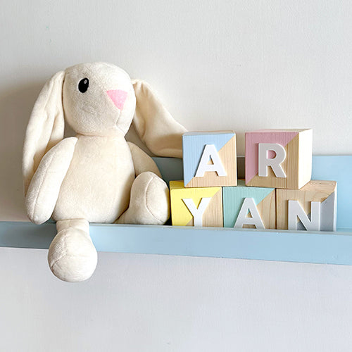 Personalized Wooden Baby Name Blocks And Personalized Newborn Baby Gift –  GWD Kids