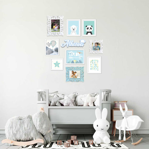 Blue Sky Theme - Nursery Gallery Wall