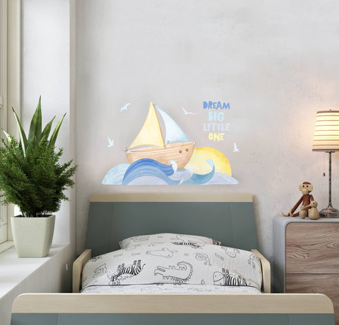 Sail Away Wall Decal Sticker