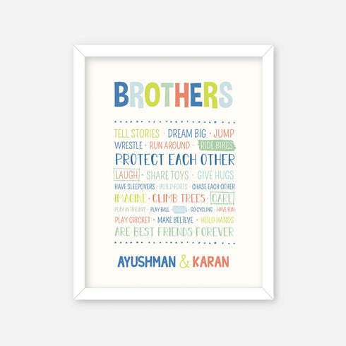 Brother Love Wall Art Frame