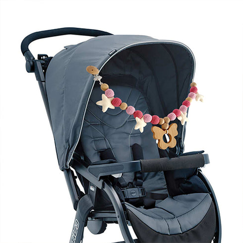 Baby Stroller Garland Chain - Pink Butterfly