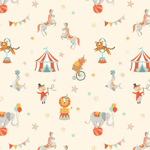 Little Circus Kids Nursery Wallpaper