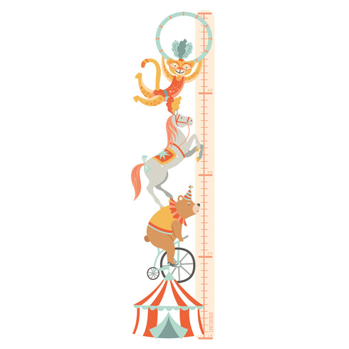 Circus Animals - Height Chart Sticker