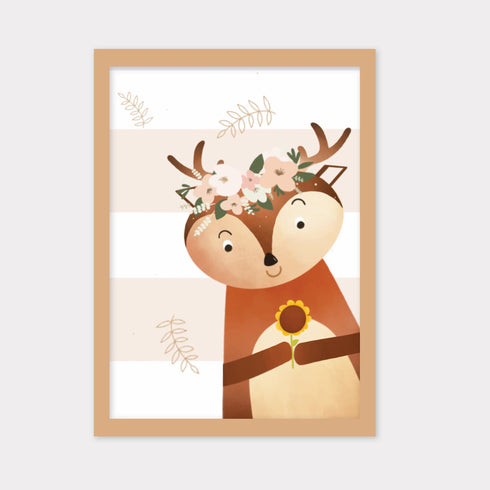 Woodland Animal Portrait Frames Set