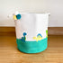 Dinosaur Adventures - Green Rope Personalised Storage Basket