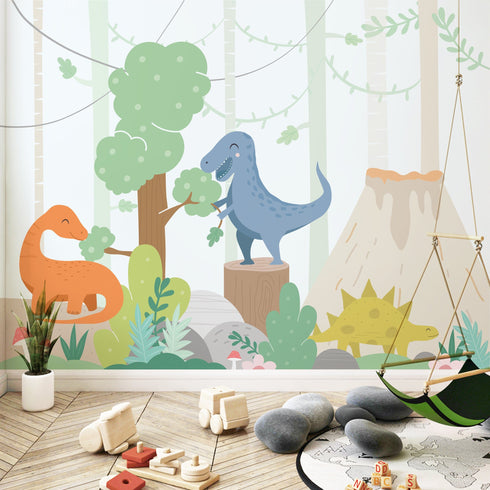 Nursery Decor Kids Dinosaur Adventures Wallpaper