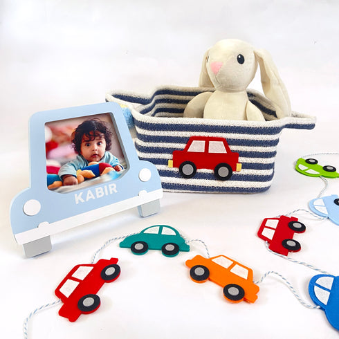 Car Theme Baby Gift Hamper Basket