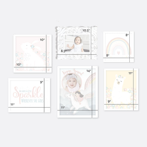 Unicorn Sparkles - Baby Girl Gallery Wall