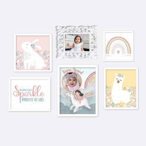Unicorn Sparkles - Baby Girl Gallery Wall