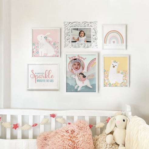 Unicorn Sparkles - Baby Girl Gallery Wall
