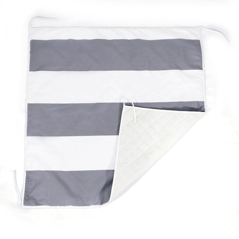 Tent/Tepee - Grey and White Striped