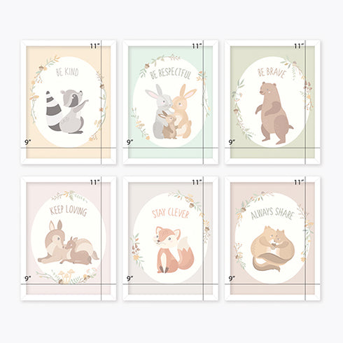 Woodland Friends - Nursery Wall Art
