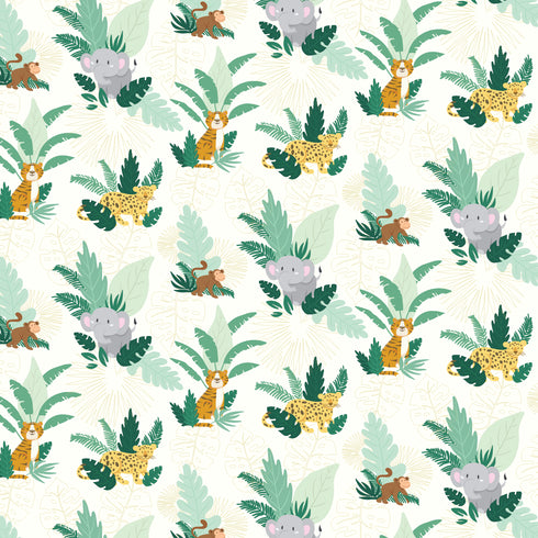 Jungle Safari Nursery Wallpaper
