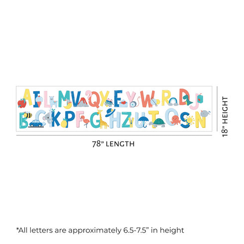 A-Z Alphabet Wall Decal Sticker